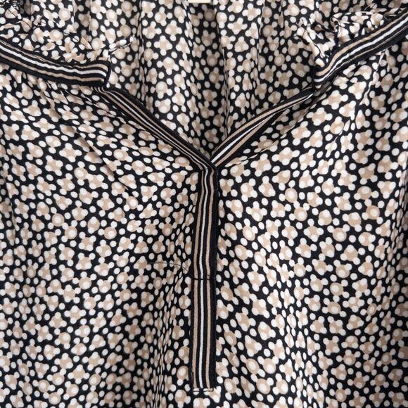 Boho Prairie Peasant Ruffle Blouse w/ Flutter Sleeves Max Studio Size M - Picture 4 of 13